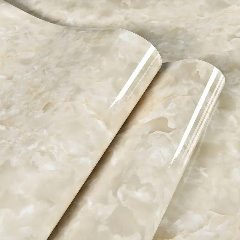 Marble Kitchen Oil-Proof Waterproof Moisture-Proof Self-Adhesive Vinyl Wrap