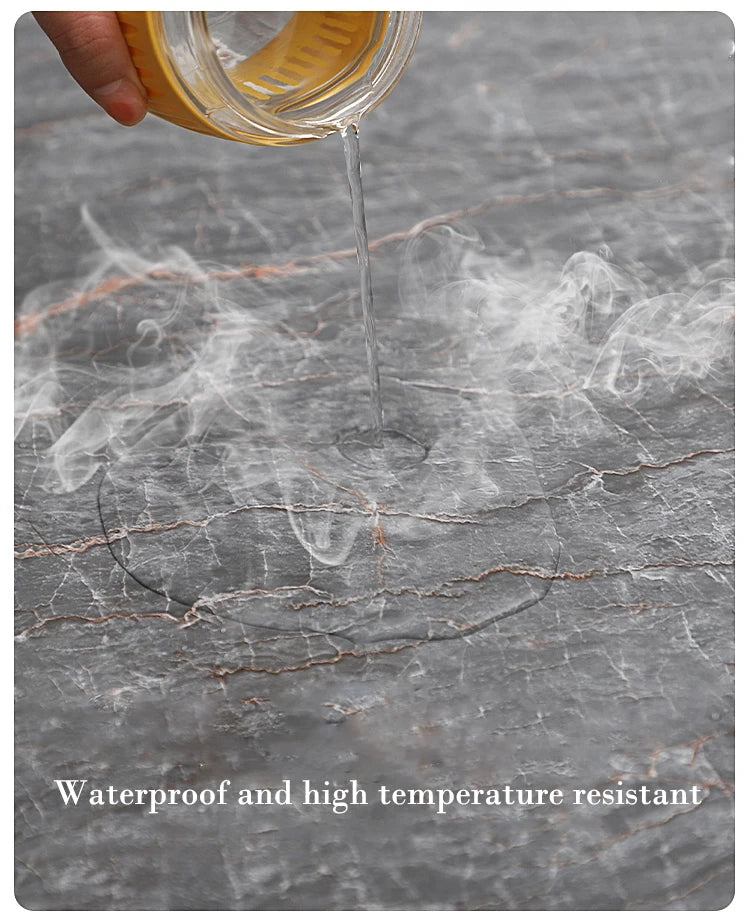 Marble Kitchen Oil-Proof Waterproof Moisture-Proof Self-Adhesive Vinyl Wrap
