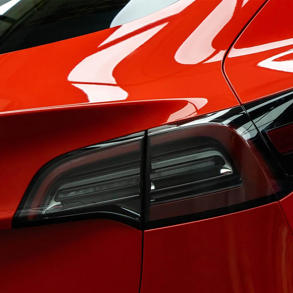 Bright Glossy Red Car Wrap Stickers Color Change Vinyl Film