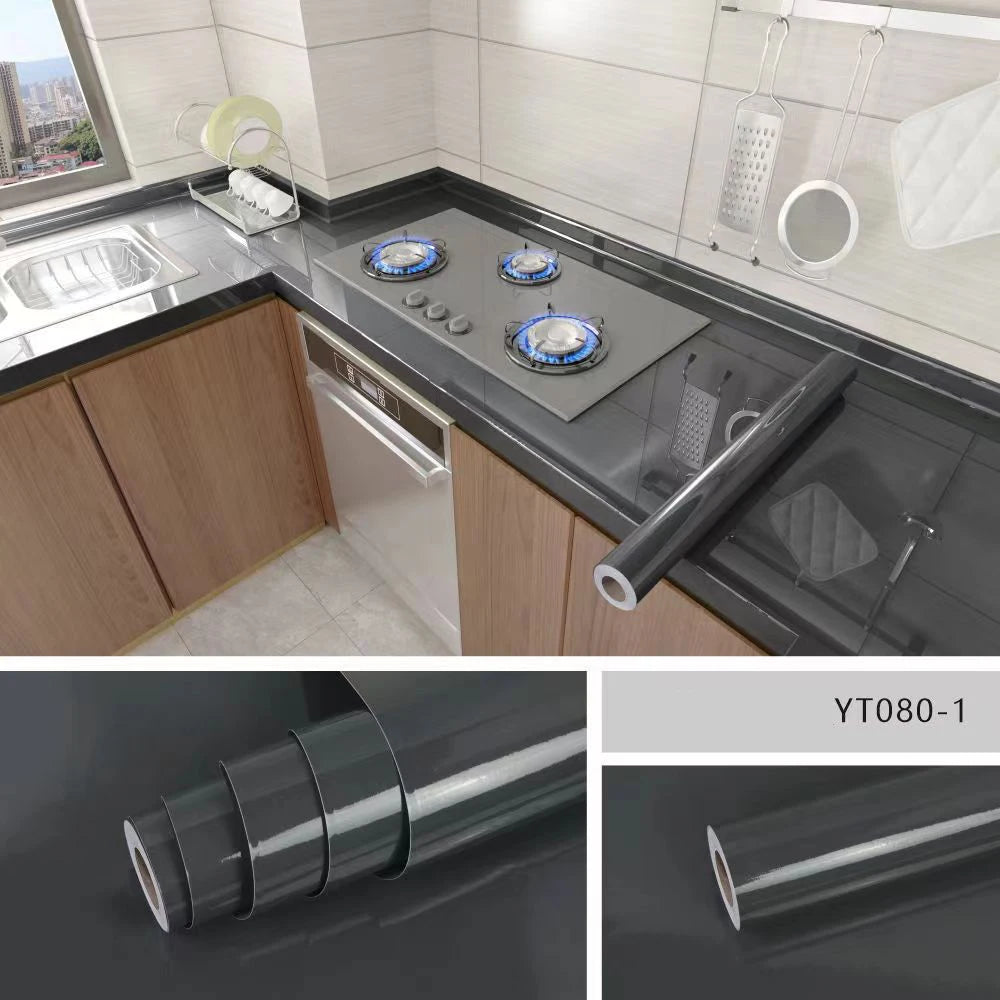 Marble Kitchen Oil-Proof Waterproof Moisture-Proof Self-Adhesive Vinyl Wrap