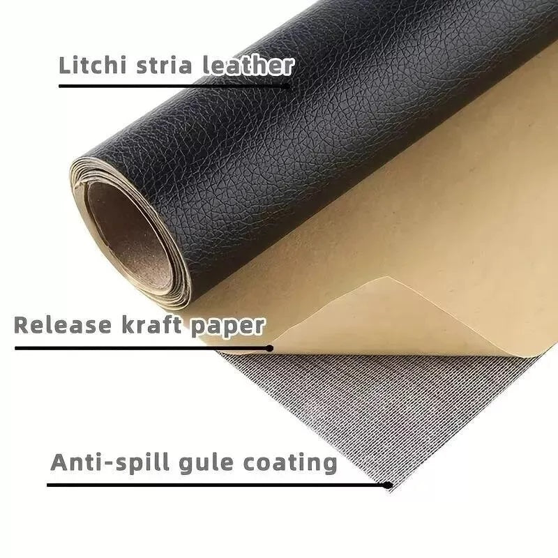 Self-Adhesive PU Leather Repair Patch Upholstery Tape