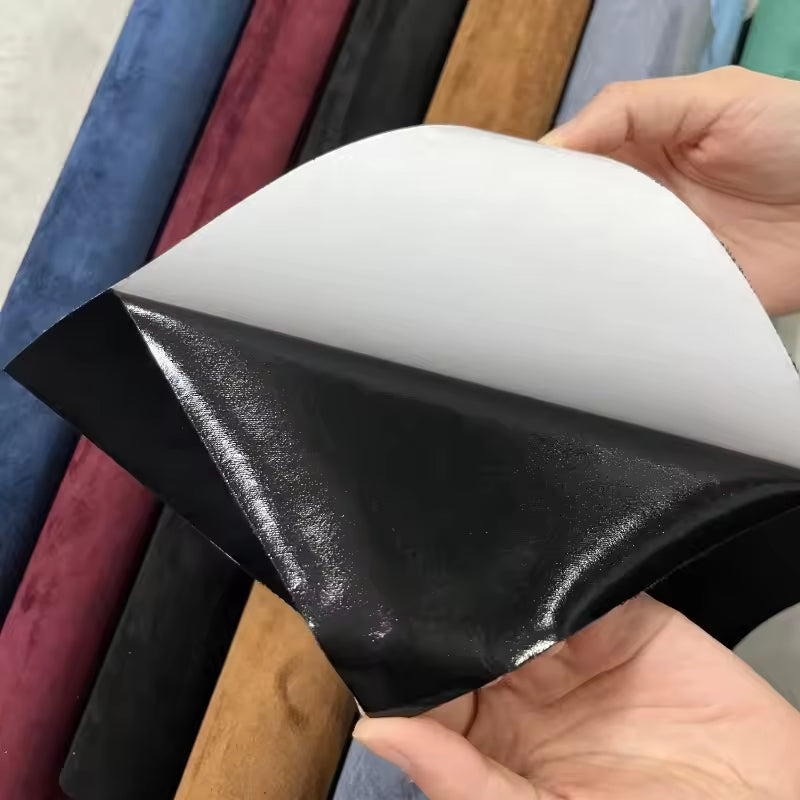 Faux Suede Fabric Self Adhesive Leather Velvet for Car Interior Bag 149*50cm