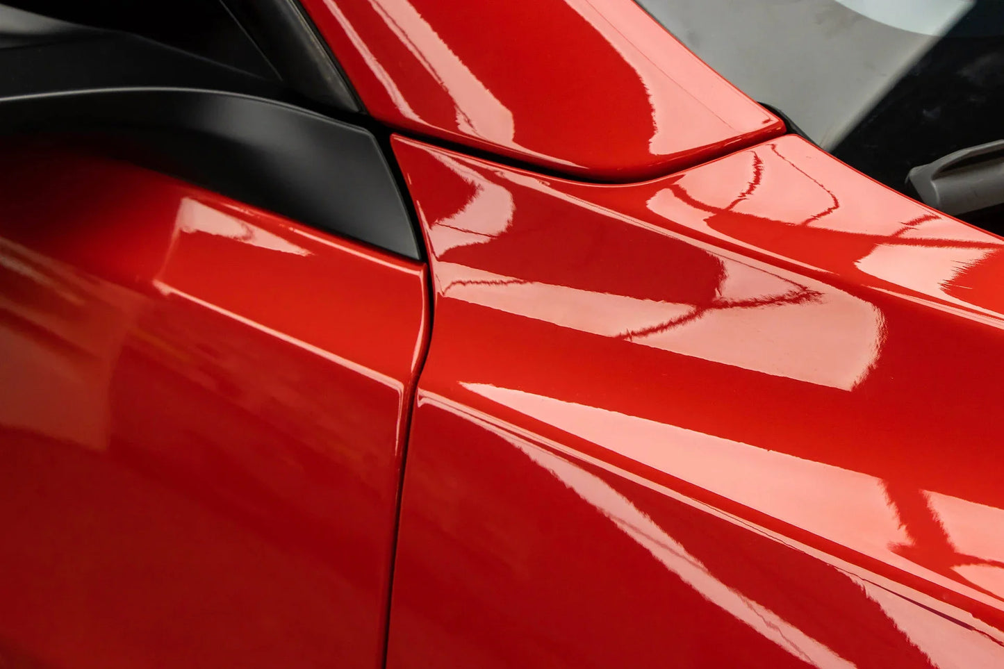 Bright Glossy Red Car Wrap Stickers Color Change Vinyl Film
