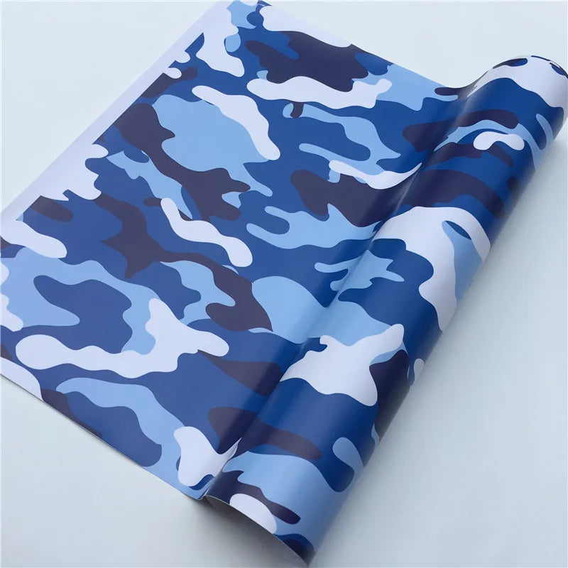 Waterproof Camo Vinyl Wrap Car Modification Motorcycle Decal Mirror Phone Laptop DIY