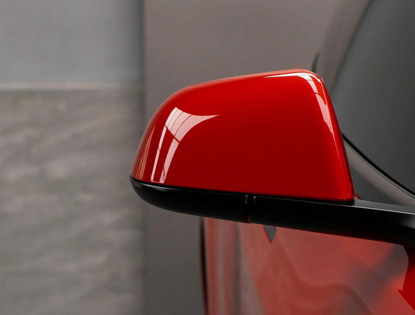 Bright Glossy Red Car Wrap Stickers Color Change Vinyl Film