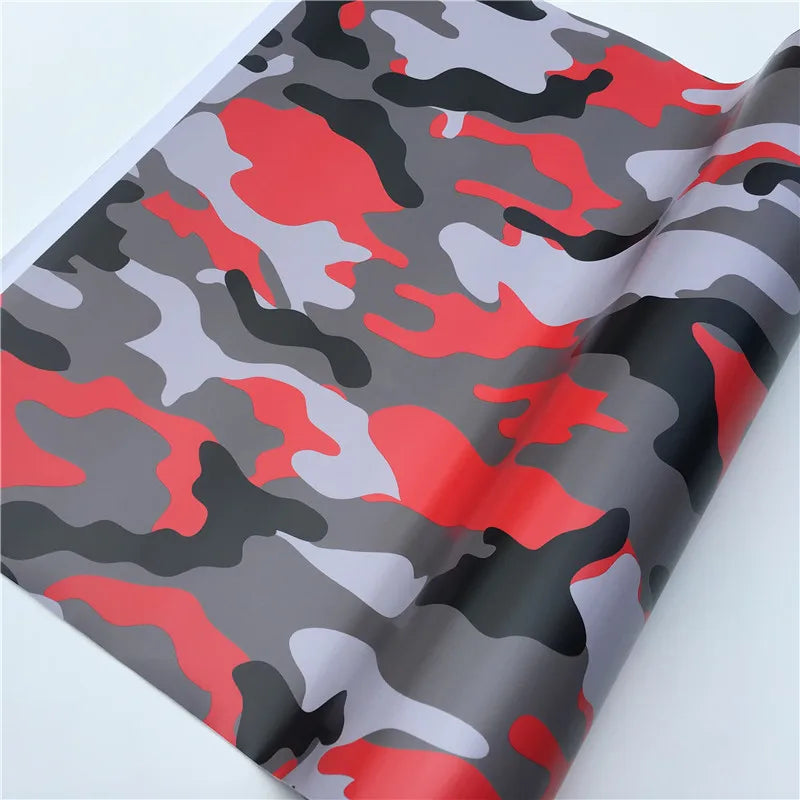 Waterproof Camo Vinyl Wrap Car Modification Motorcycle Decal Mirror Phone Laptop DIY