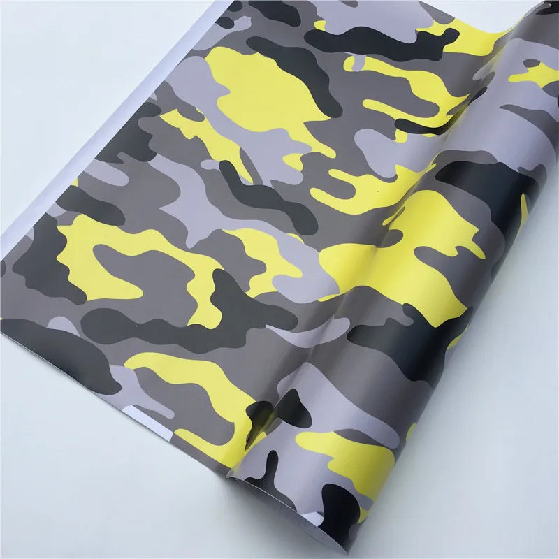 Waterproof Camo Vinyl Wrap Car Modification Motorcycle Decal Mirror Phone Laptop DIY