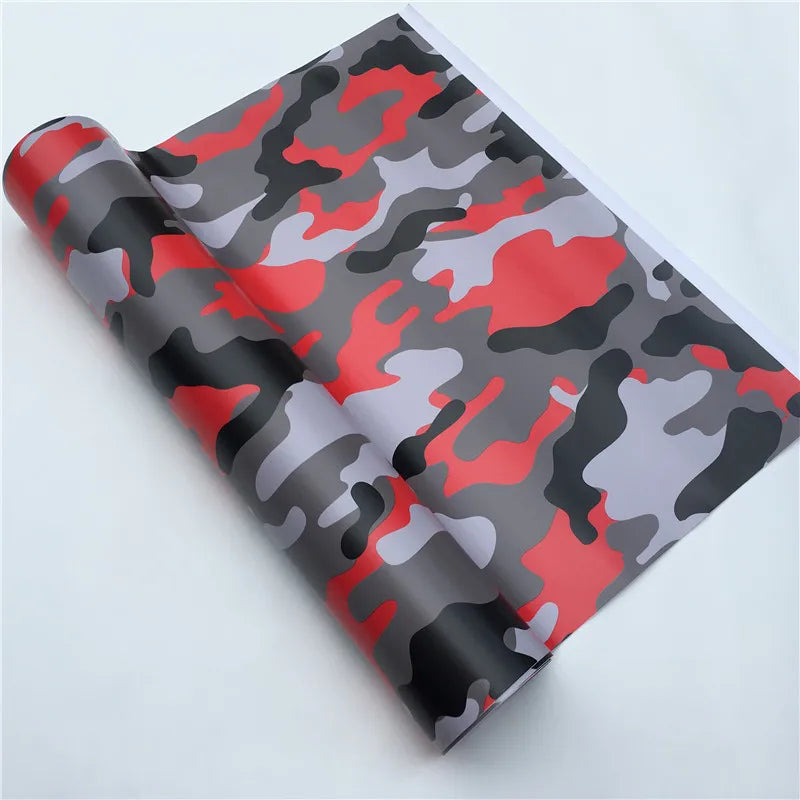 Waterproof Camo Vinyl Wrap Car Modification Motorcycle Decal Mirror Phone Laptop DIY
