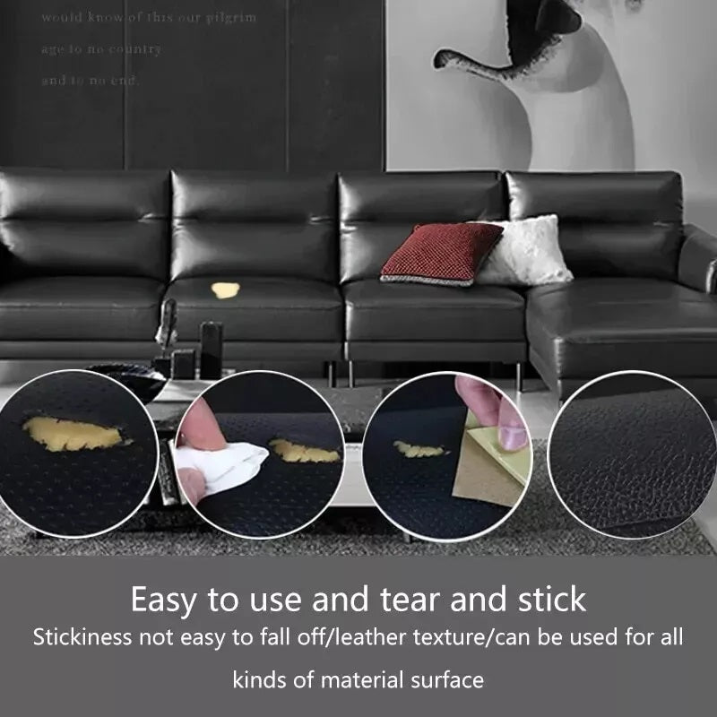 Self-Adhesive PU Leather Repair Patch Upholstery Tape